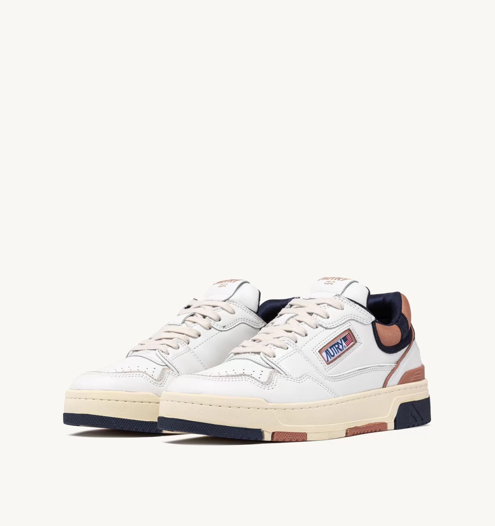 AUTRY Sneakers Clc In Pelle Colore Bianco E Blu^Uomo Clc