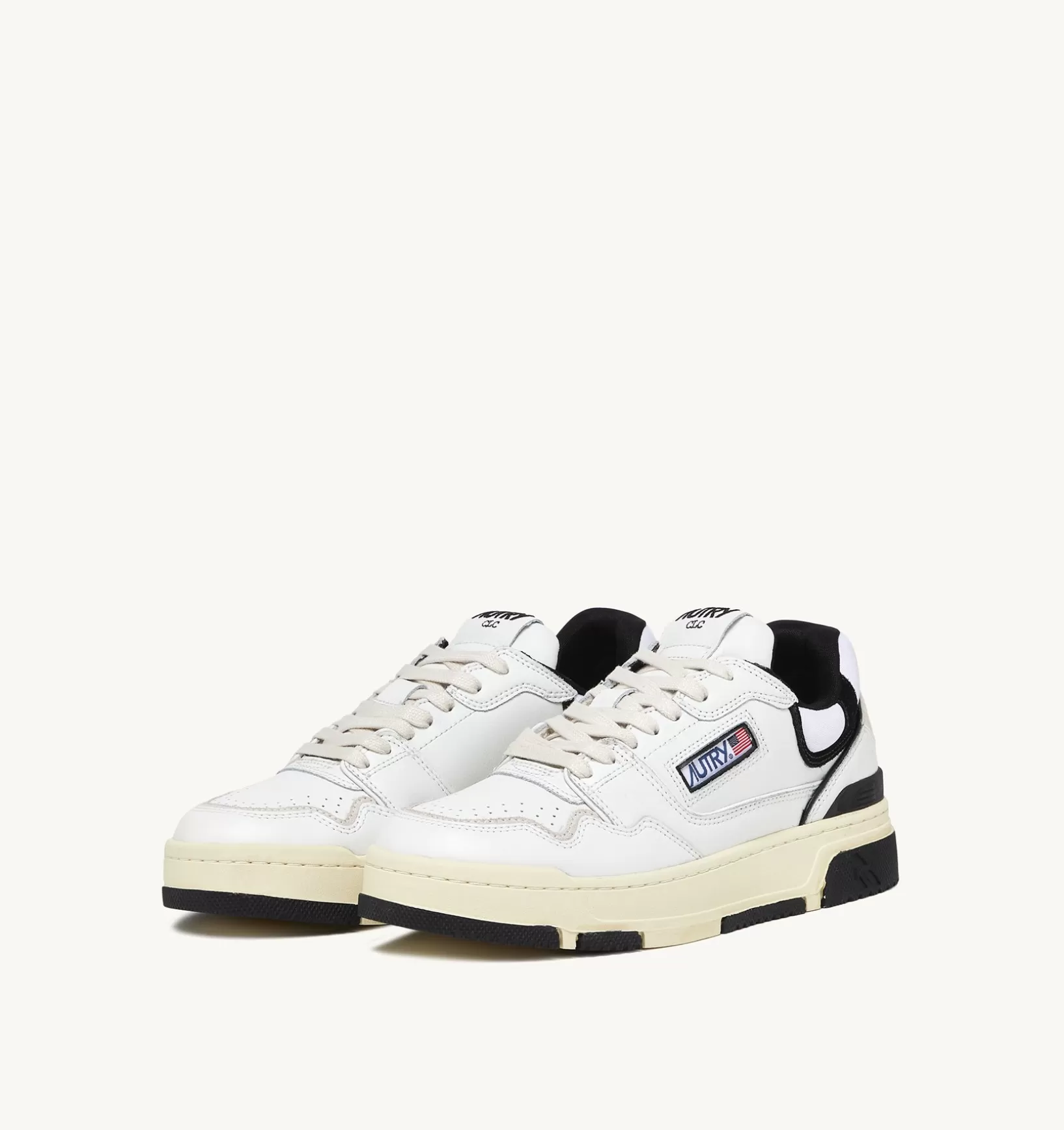 AUTRY Sneakers Clc In Pelle Colore Bianco E Nero^Uomo Clc