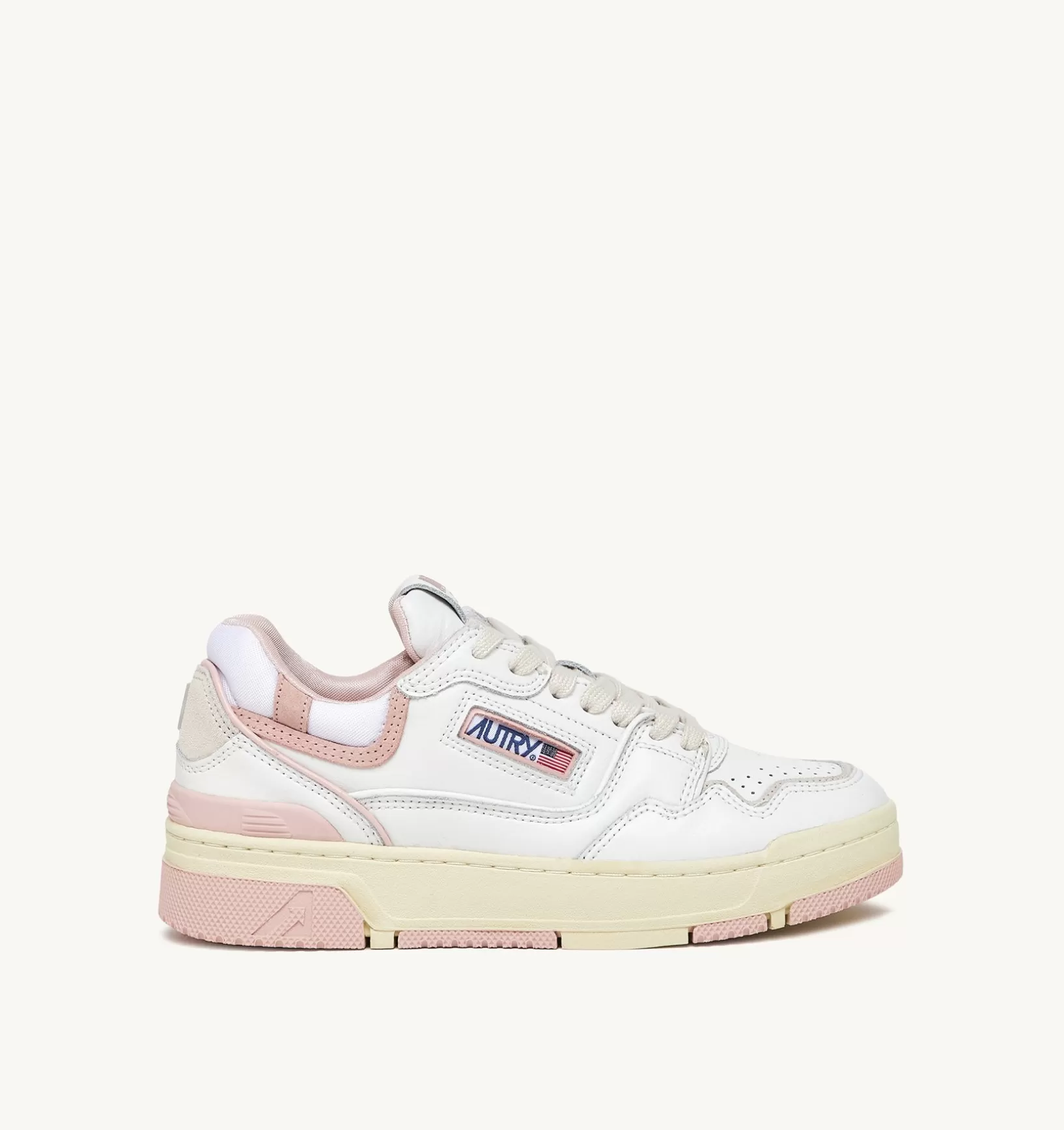 AUTRY Sneakers Clc In Pelle Colore Bianco E Rosa^Donna Clc