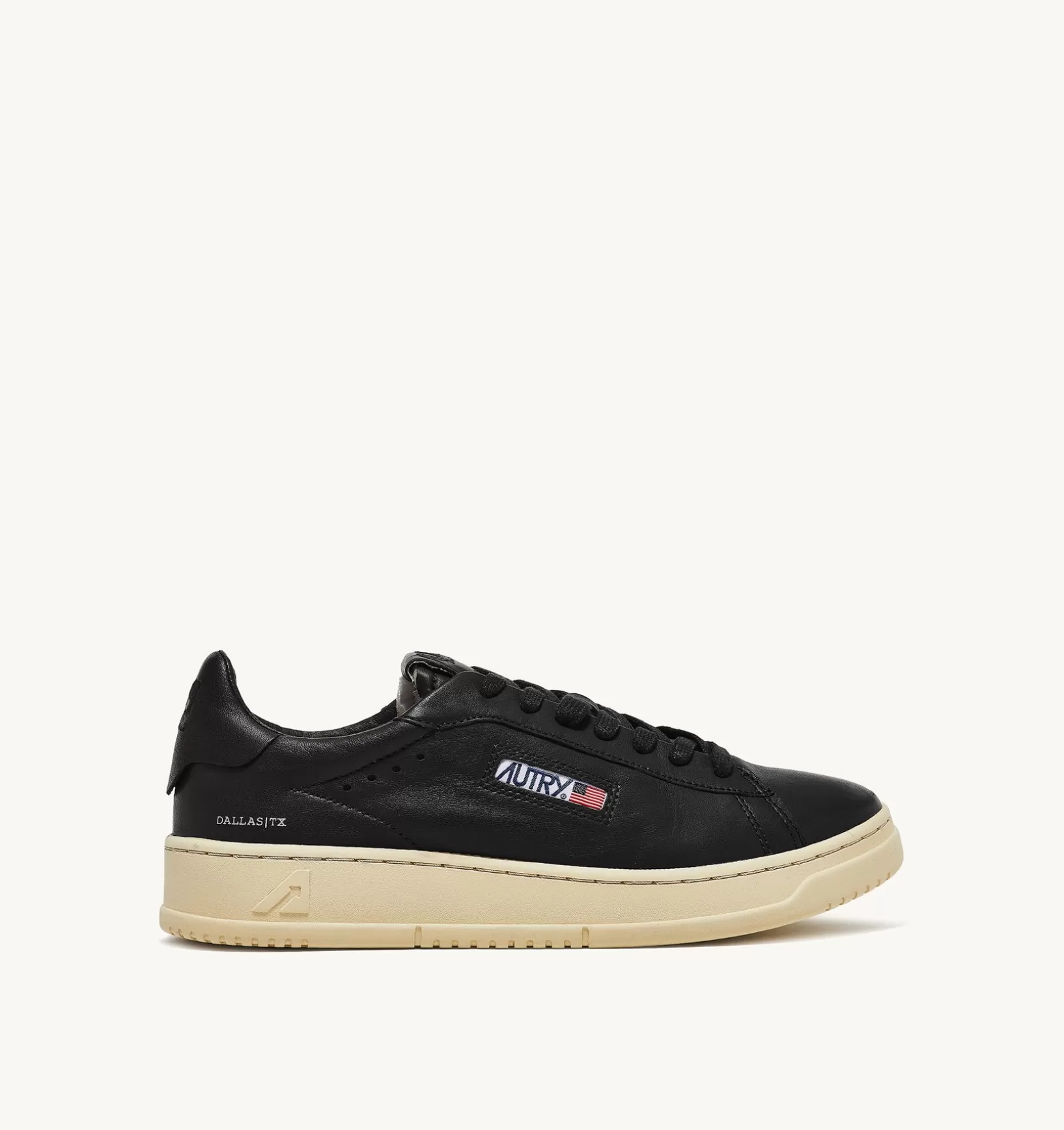 AUTRY Sneakers Dallas Low In Morbida Pelle Nera Di Capra^Uomo Dallas