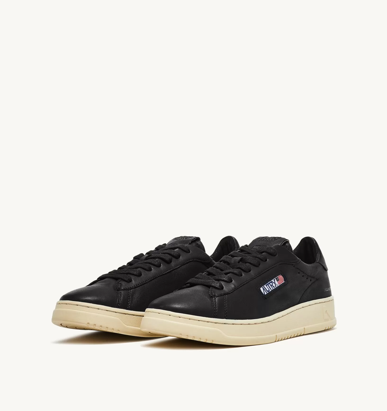 AUTRY Sneakers Dallas Low In Morbida Pelle Nera Di Capra^Uomo Dallas