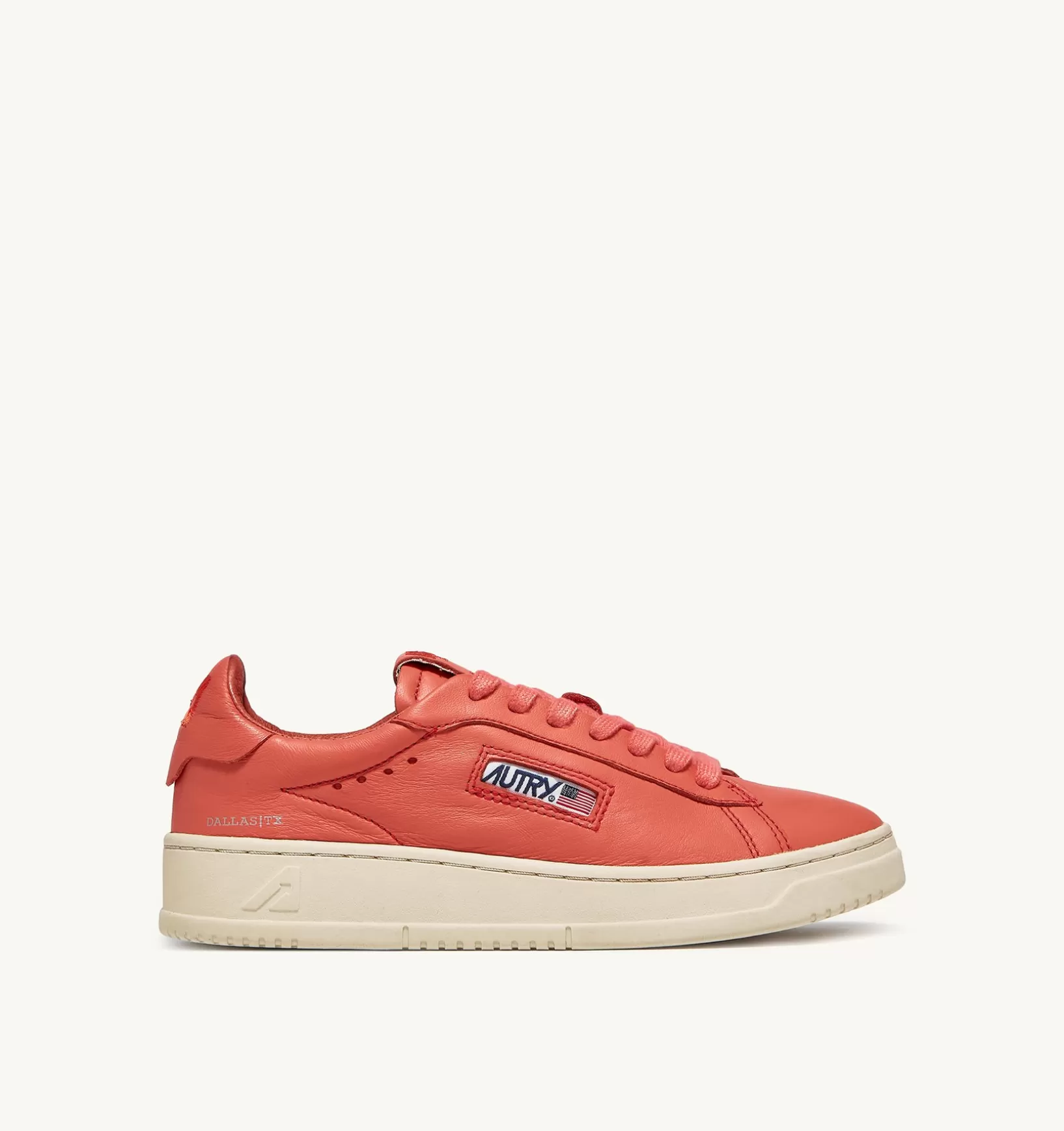 AUTRY Sneakers Dallas Low In Morbida Pelle Tangerine Di Capra^Donna Dallas