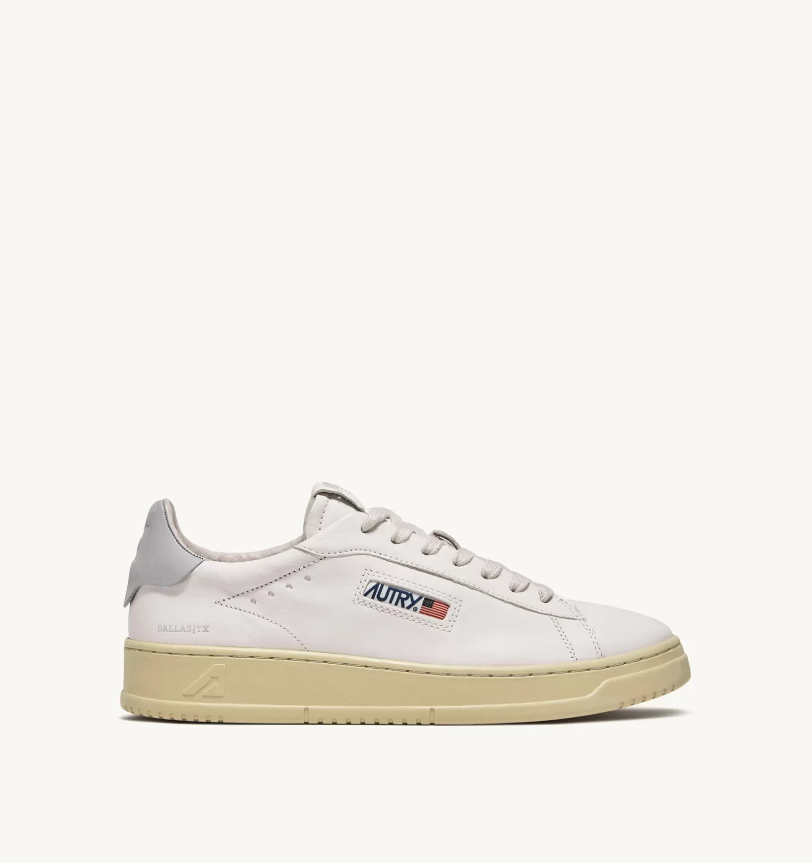 AUTRY Sneakers Dallas Low In Pelle Di Capra E Nabuk Colore Bianco^Uomo Dallas