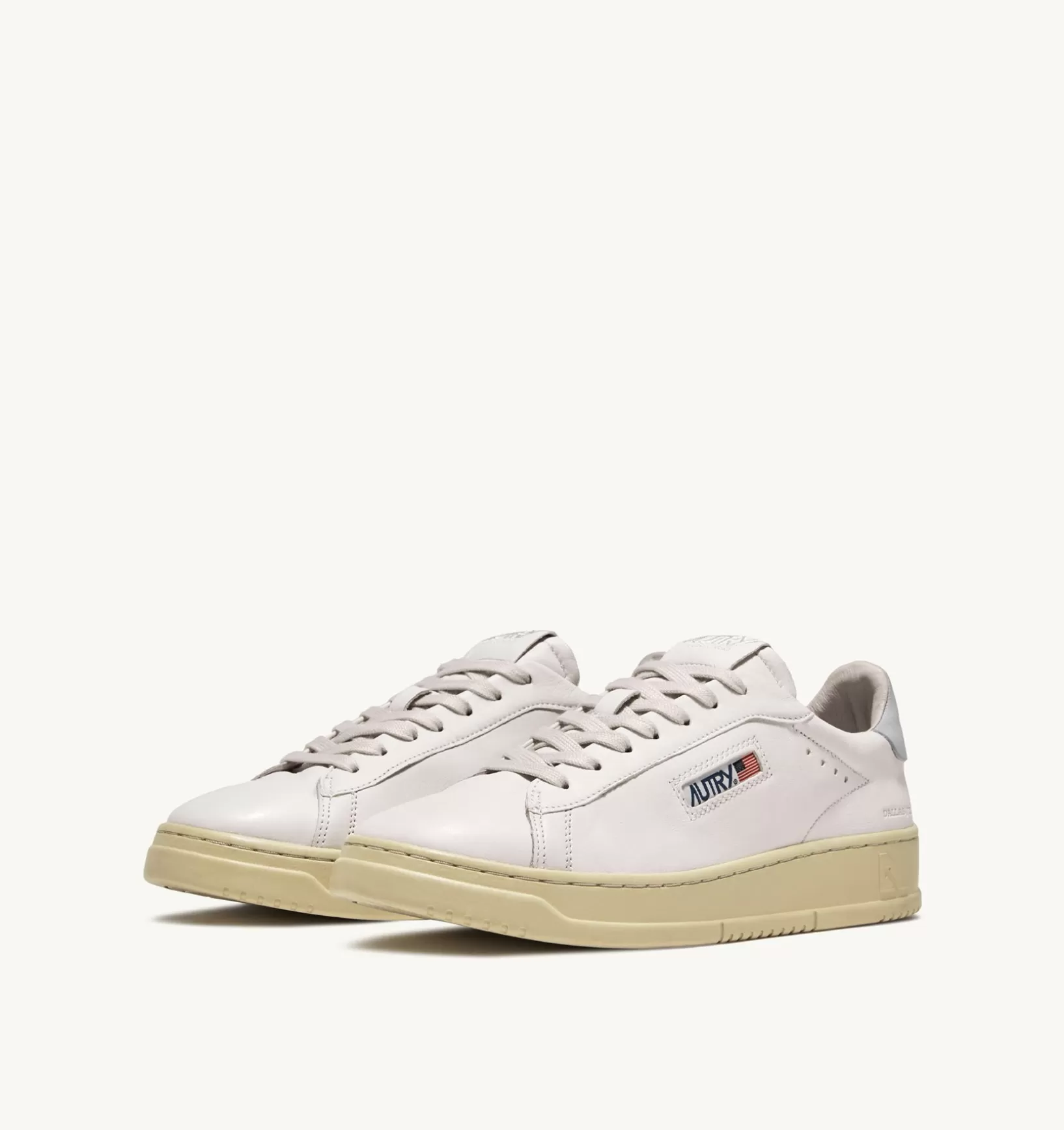 AUTRY Sneakers Dallas Low In Pelle Di Capra E Nabuk Colore Bianco^Donna Dallas