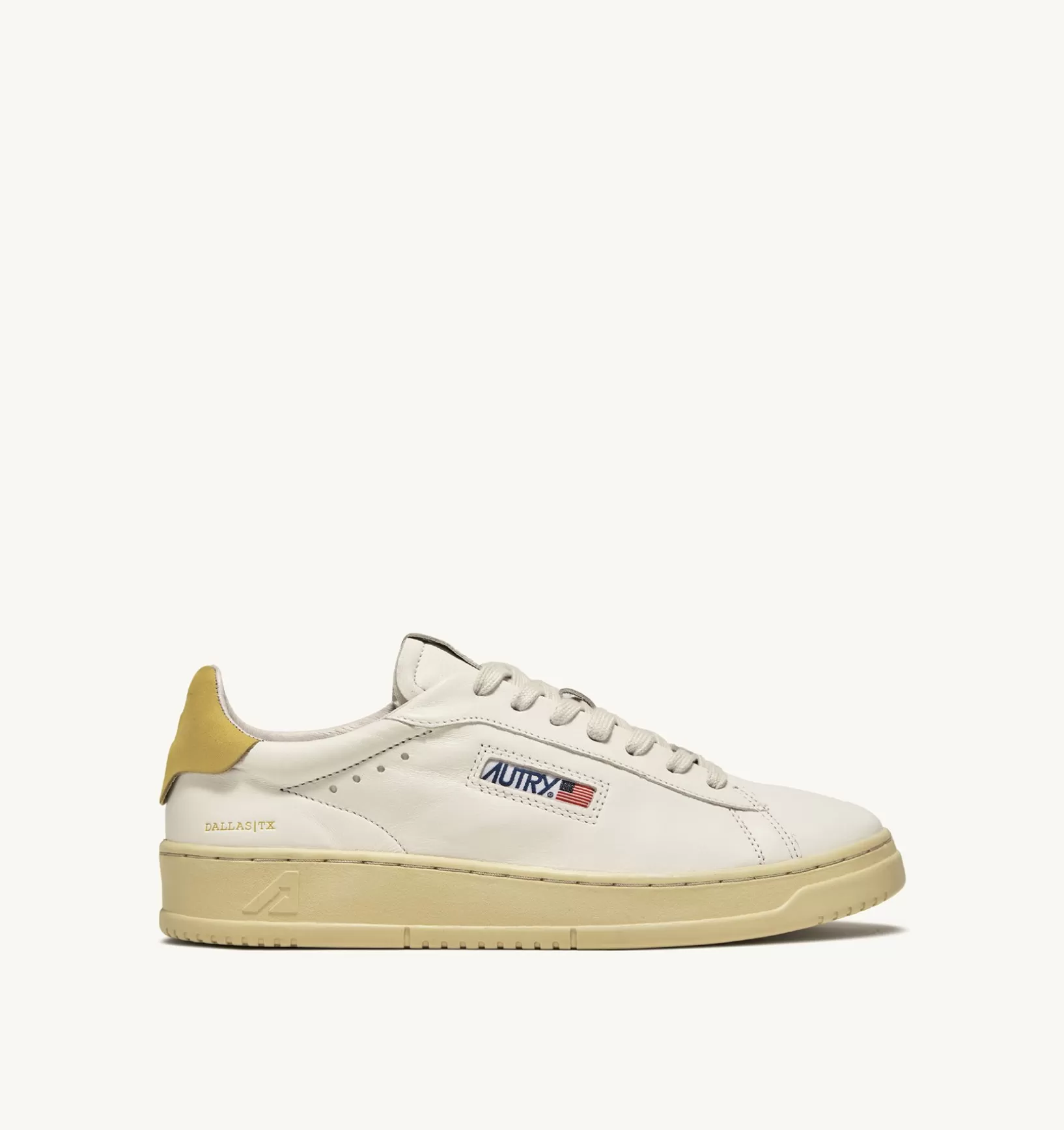 AUTRY Sneakers Dallas Low In Pelle Di Capra E Nabuk Colore Giallo^Donna Dallas