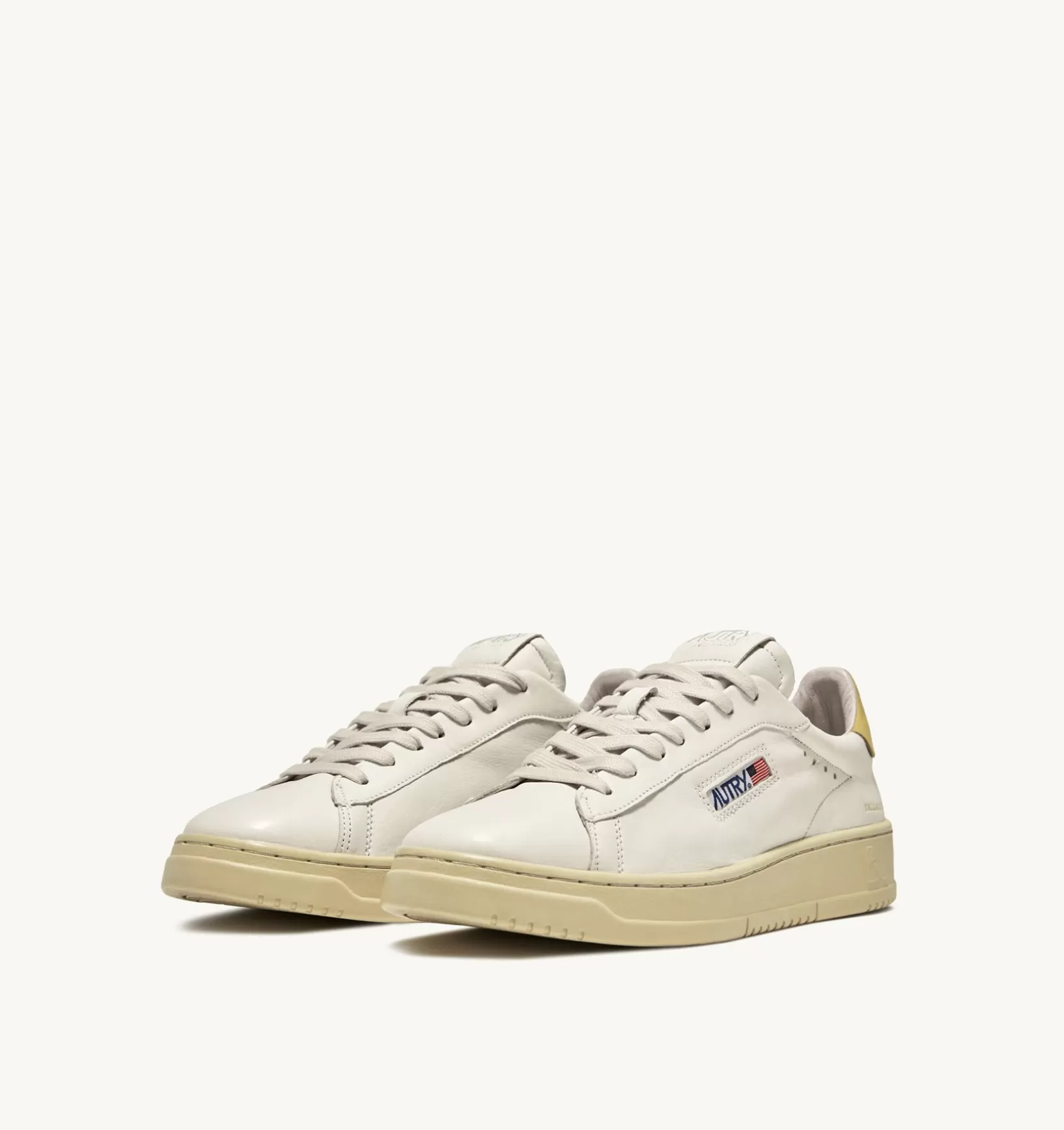 AUTRY Sneakers Dallas Low In Pelle Di Capra E Nabuk Colore Giallo^Donna Dallas
