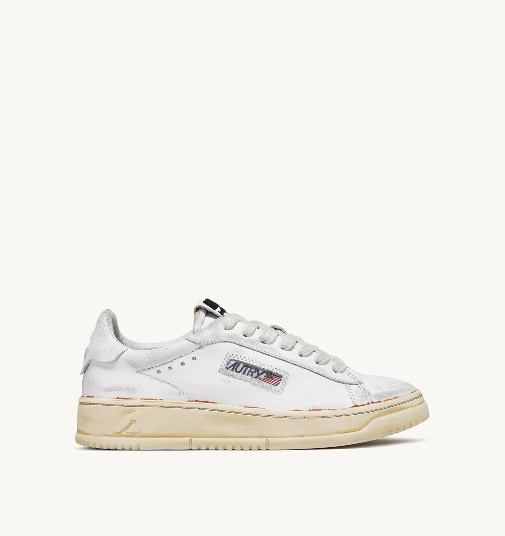 AUTRY Sneakers Dallas Super Vintage Low In Pelle Bianco^Donna Super Vintage