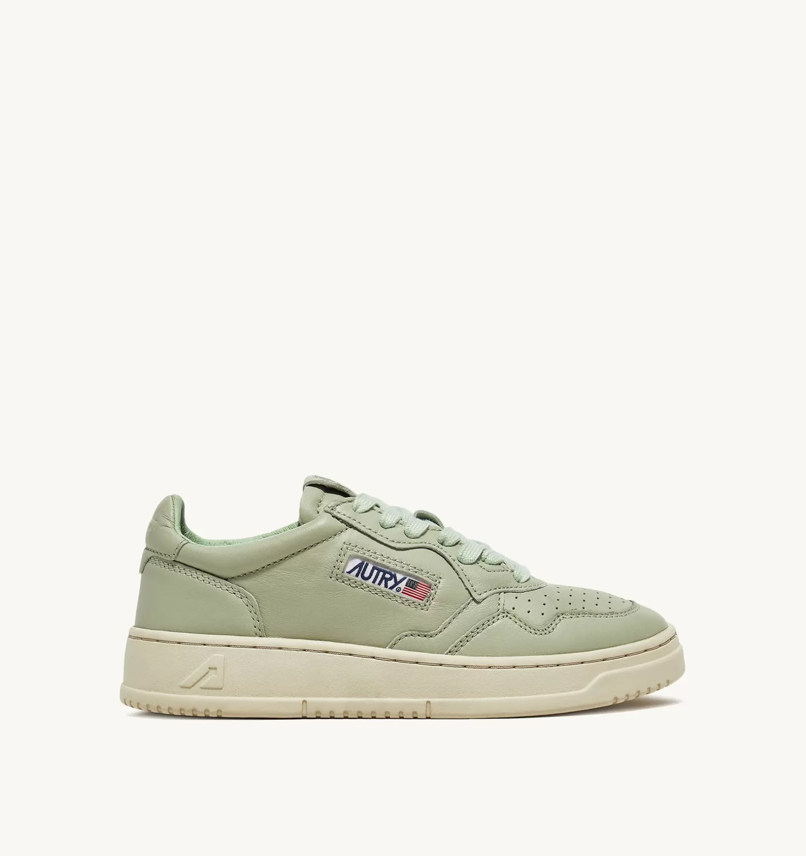 AUTRY Sneakers Medalist Low In Morbida Pelle Cel Green Di Capra^Uomo Medalist