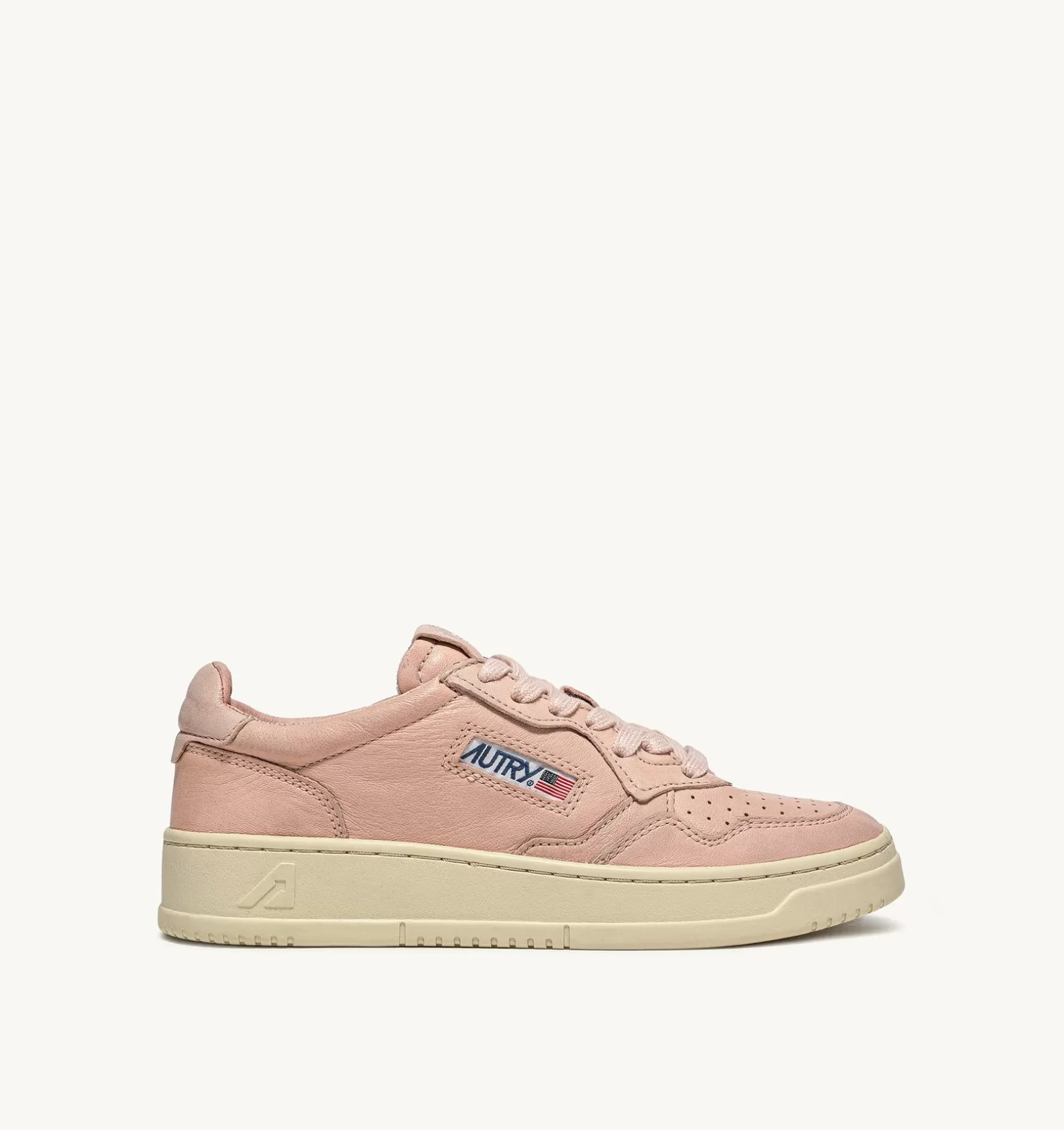 AUTRY Sneakers Medalist Low In Morbida Pelle Peach Di Capra^Donna Medalist