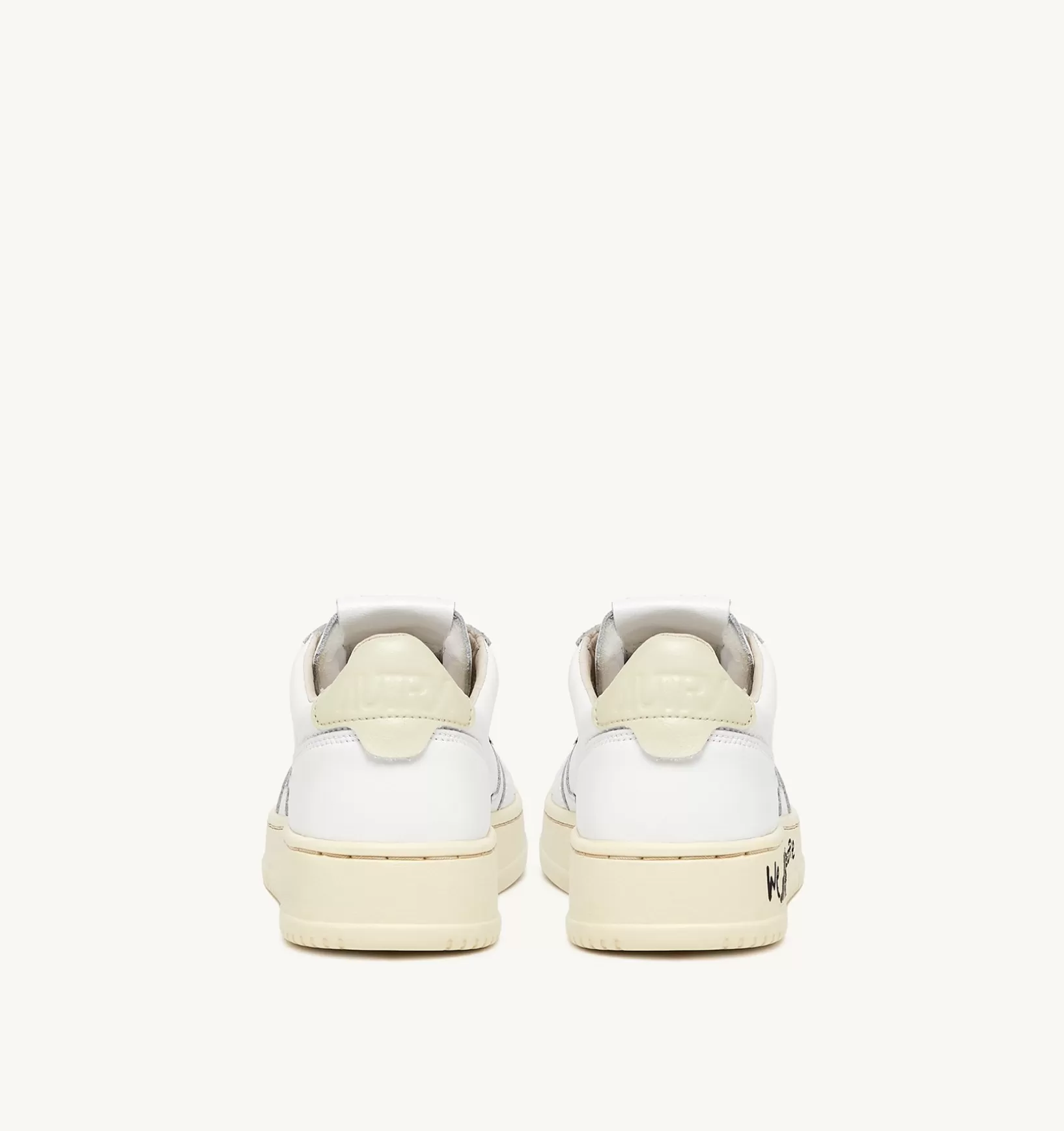 AUTRY Sneakers Medalist Low In Pelle Bianca E Beige^Donna Medalist