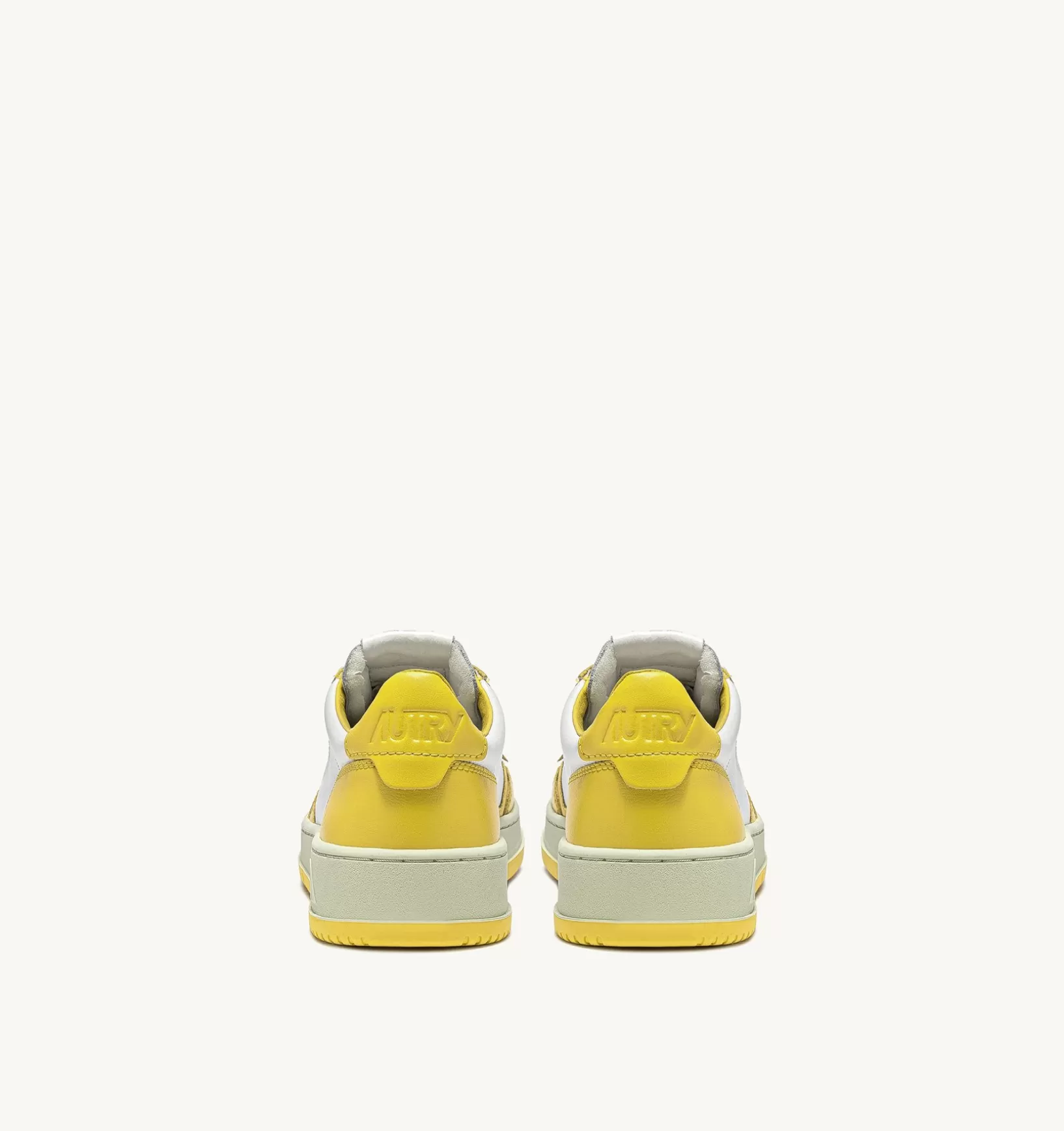 AUTRY Sneakers Medalist Low In Pelle Bicolore Bianco E Giallo^Donna Medalist