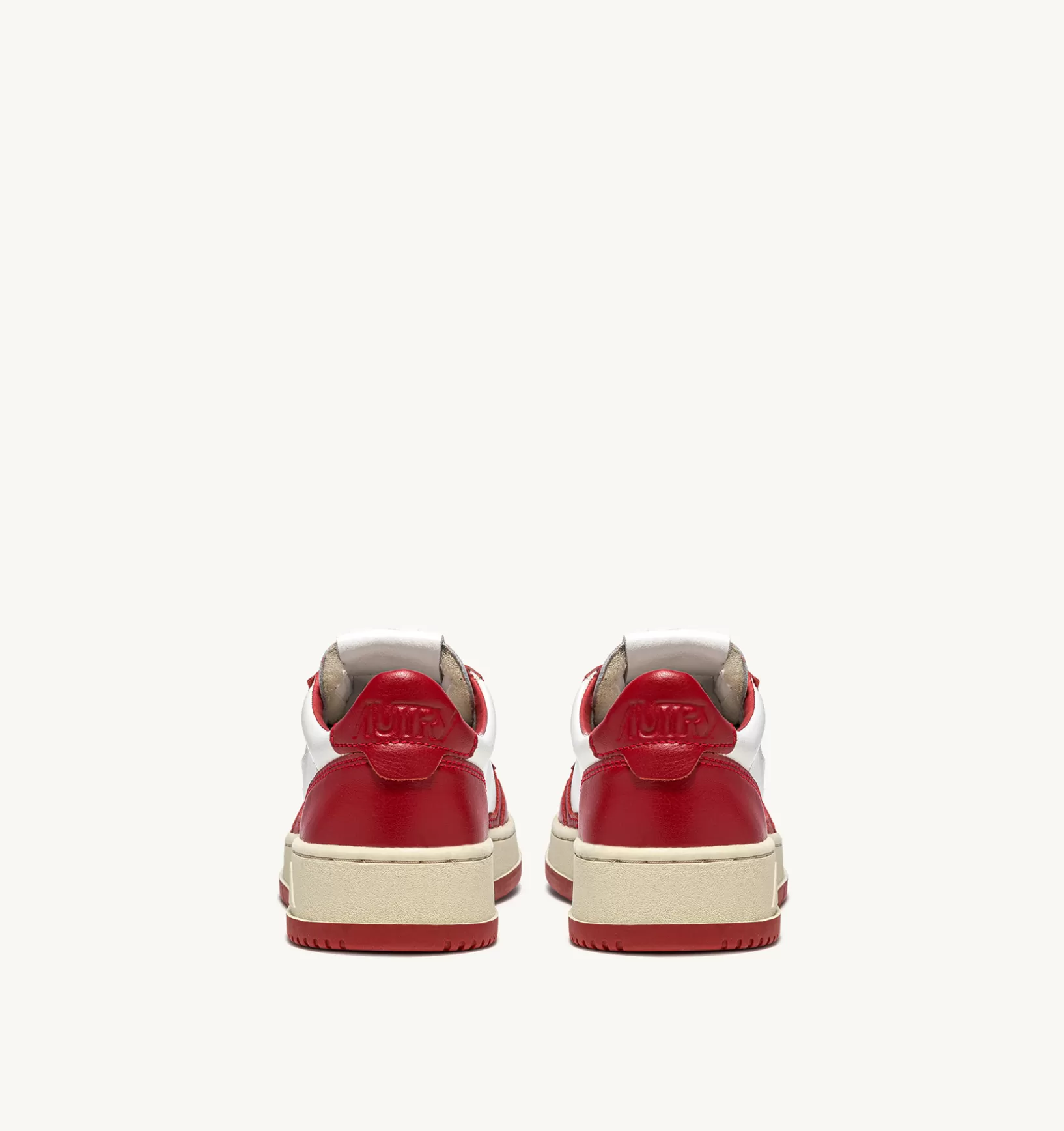 AUTRY Sneakers Medalist Low In Pelle Bicolore Bianco E Rosso^Donna Medalist
