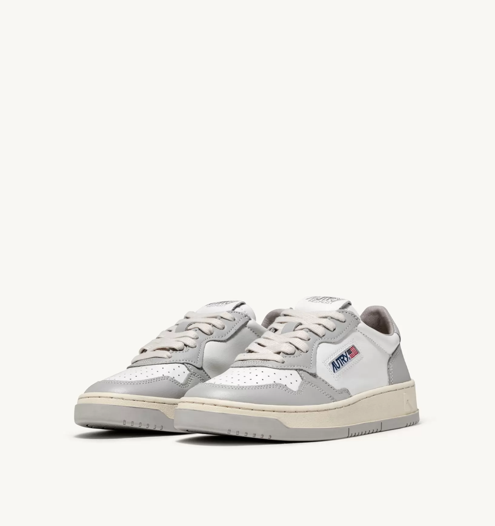 AUTRY Sneakers Medalist Low In Pelle Bicolore Bianco E Vapor^Uomo Medalist