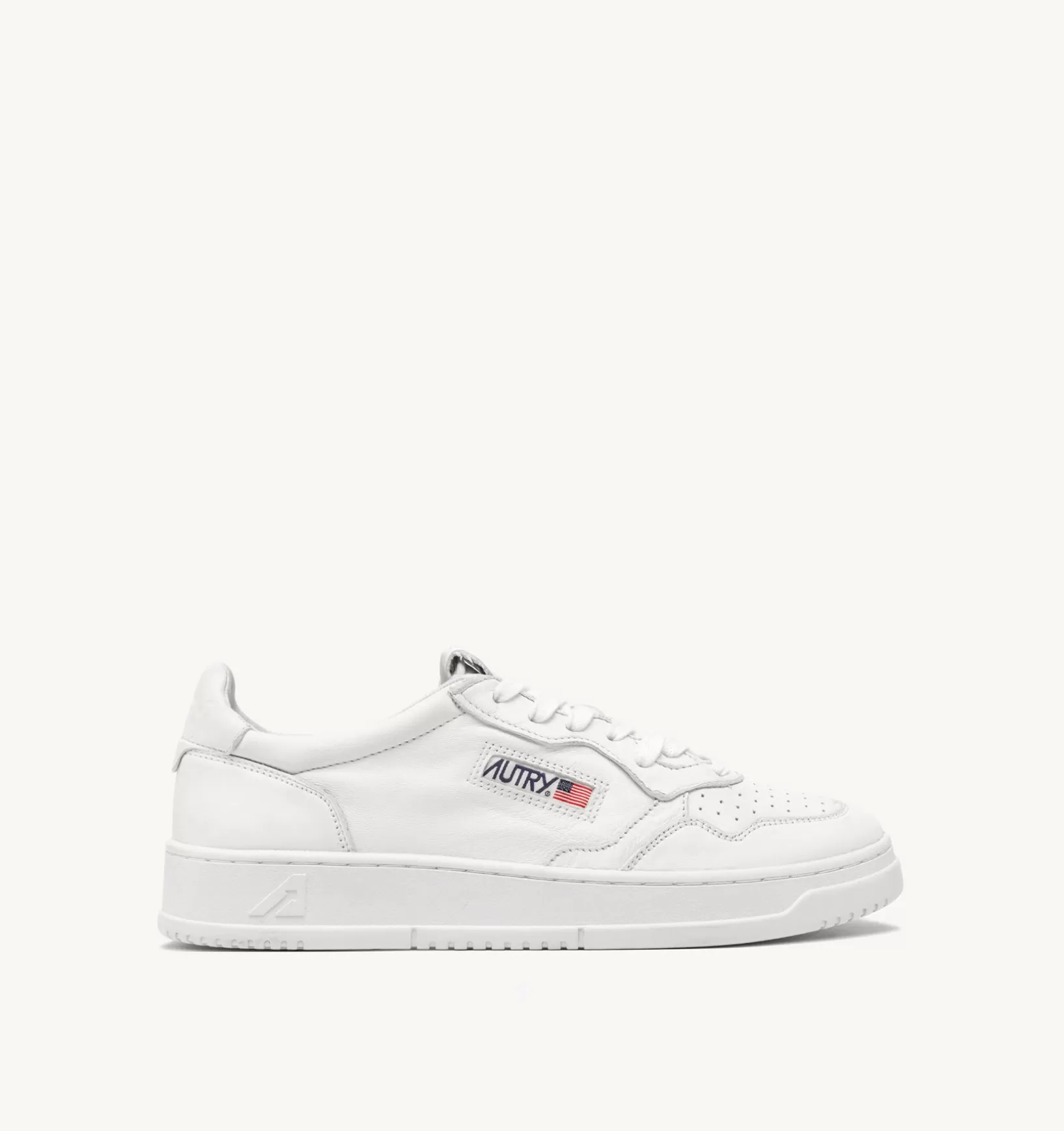 AUTRY Sneakers Medalist Low In Pelle Di Capra Bianco Ottico^Uomo Medalist