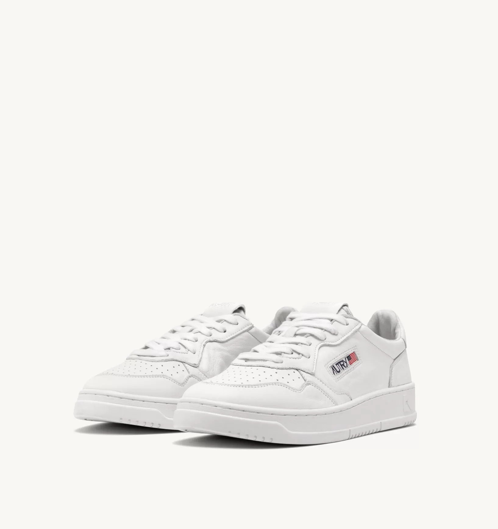AUTRY Sneakers Medalist Low In Pelle Di Capra Bianco Ottico^Donna Medalist