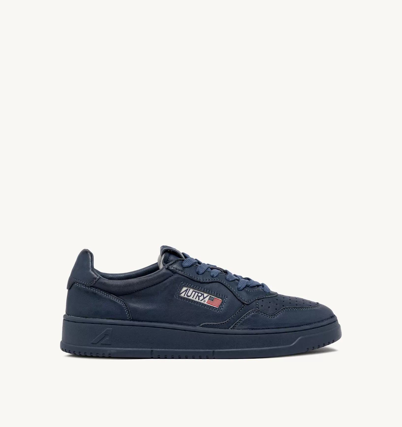 AUTRY Sneakers Medalist Low In Pelle Di Capra Dark Denim^Uomo Medalist