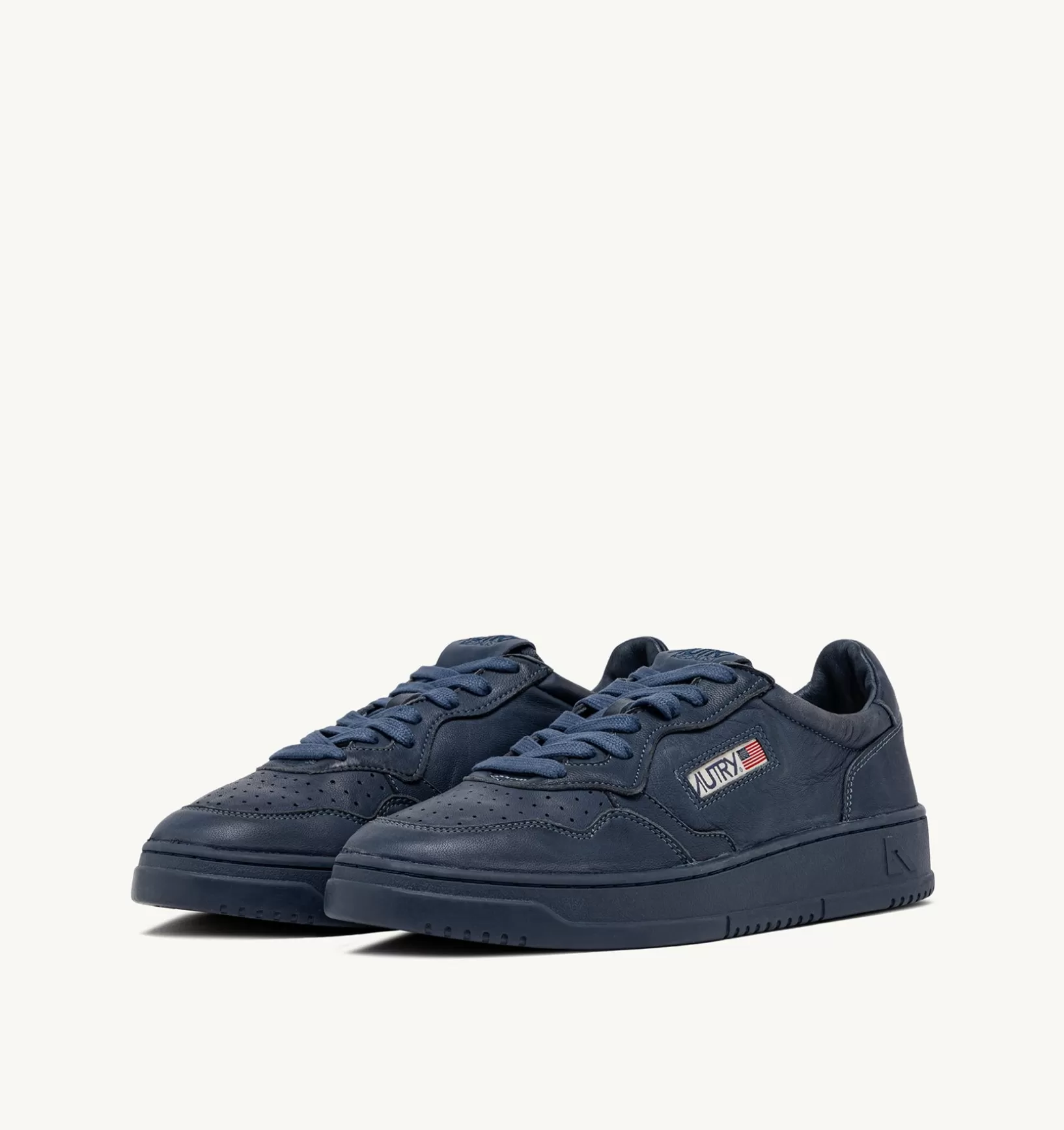 AUTRY Sneakers Medalist Low In Pelle Di Capra Dark Denim^Uomo Medalist