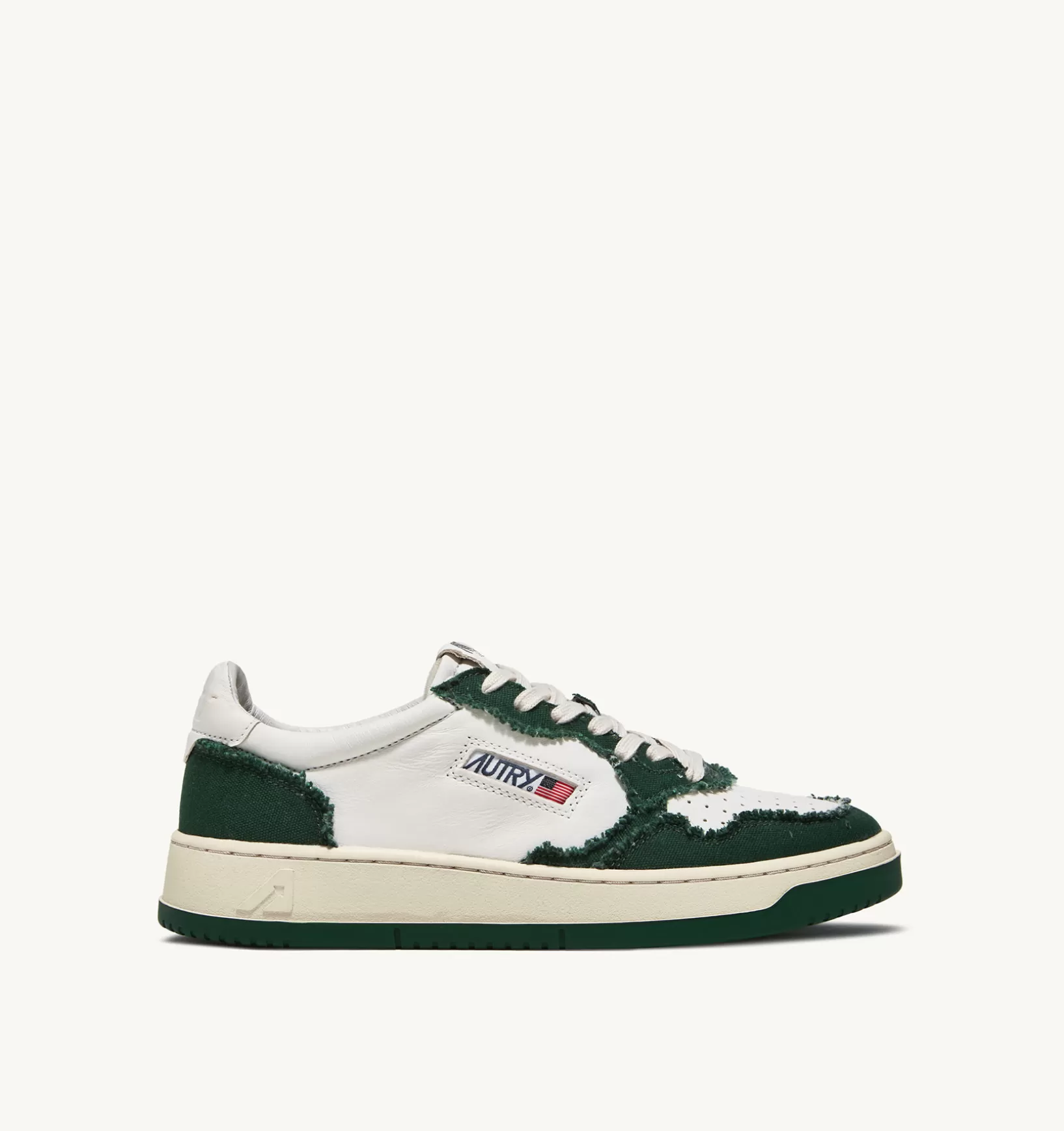 AUTRY Sneakers Medalist Low In Pelle Di Capra E Tela Bianco Eden^Uomo Medalist