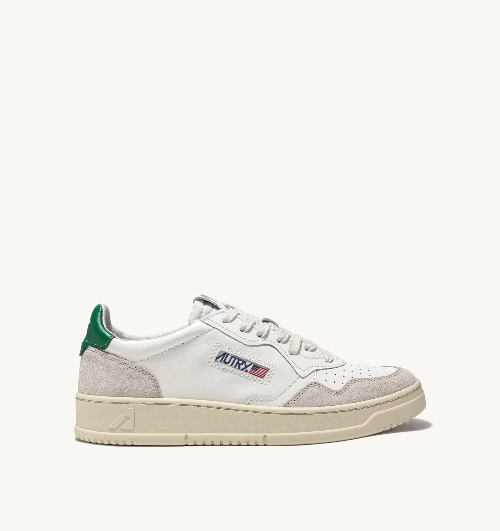 AUTRY Sneakers Medalist Low In Suede E Pelle Bianca E Amazon^Uomo Medalist