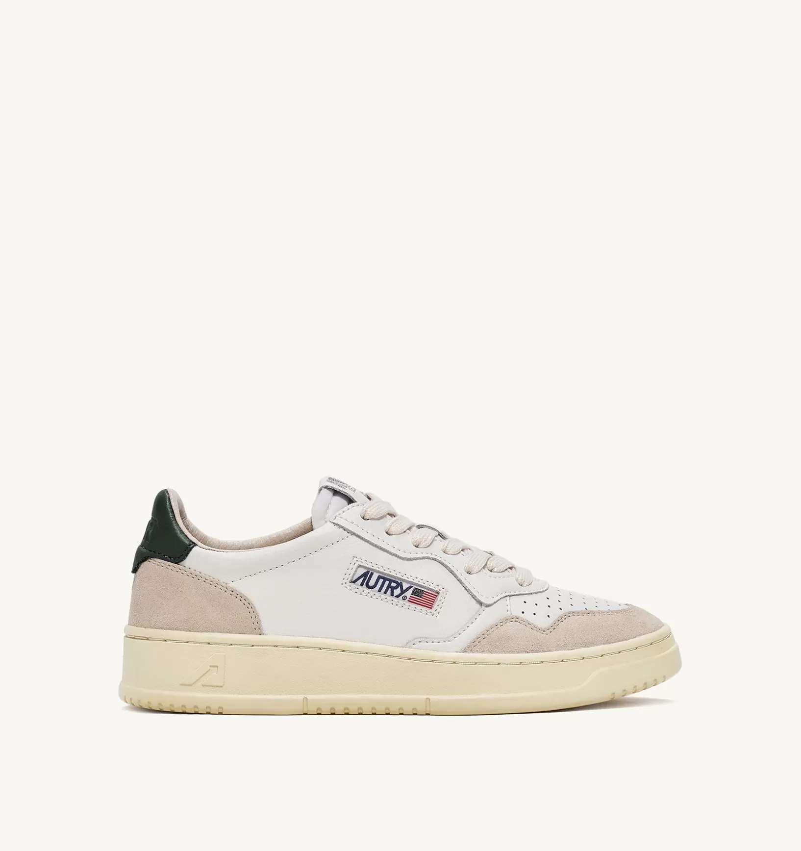 AUTRY Sneakers Medalist Low In Suede E Pelle Bianca E Mount^Uomo Medalist