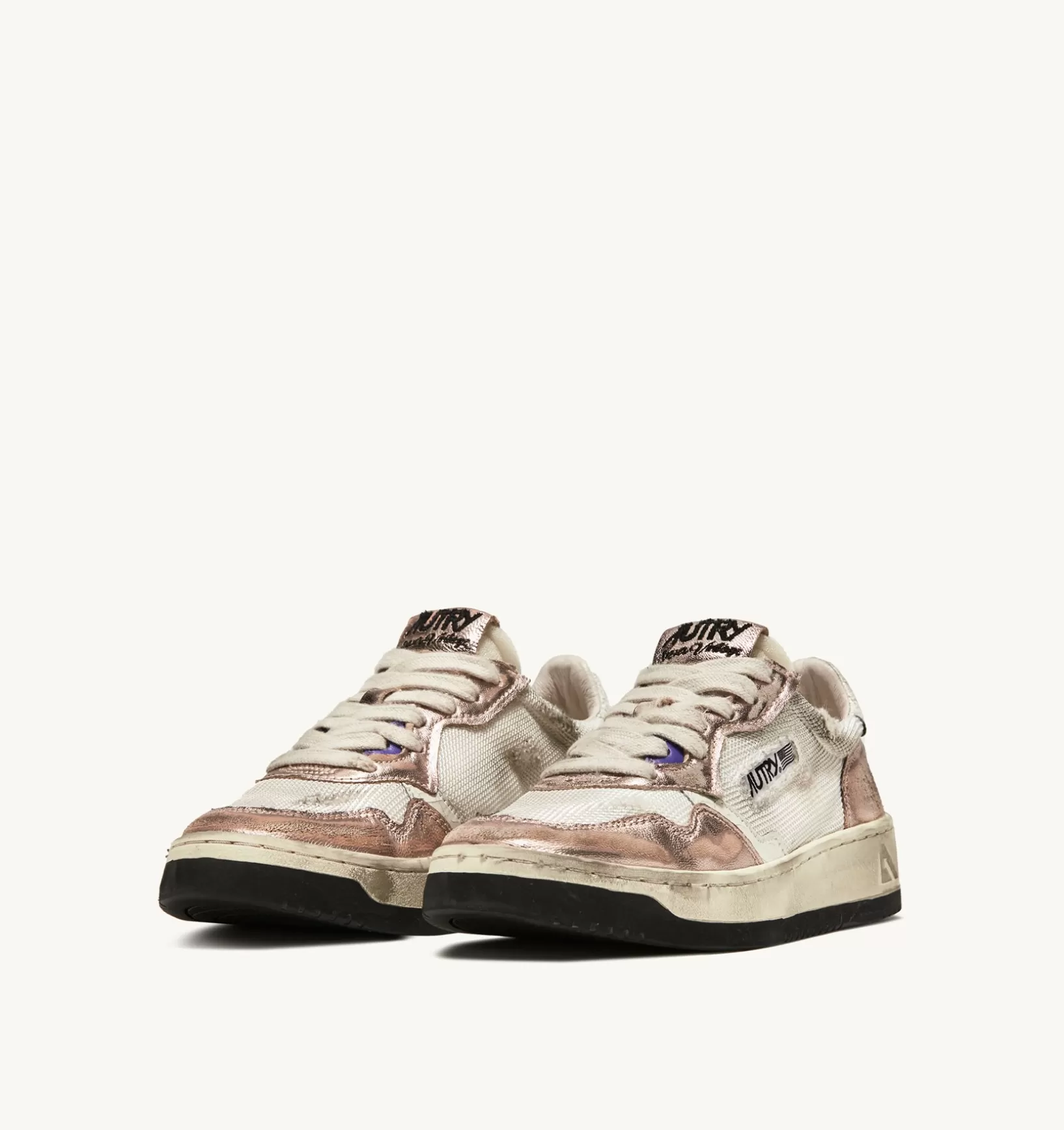 AUTRY Sneakers Medalist Low Super Vintage In Mesh E Suede Colore Bianco E Rosa^Donna Super Vintage
