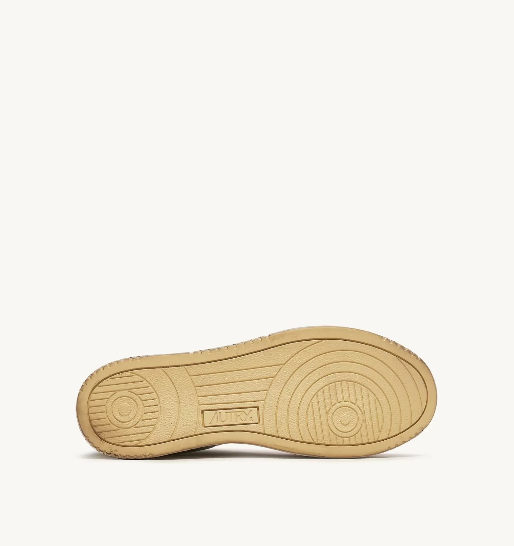AUTRY Sneakers Medalist Low Super Vintage In Pelle Bianco Arancione Militare^Uomo Super Vintage