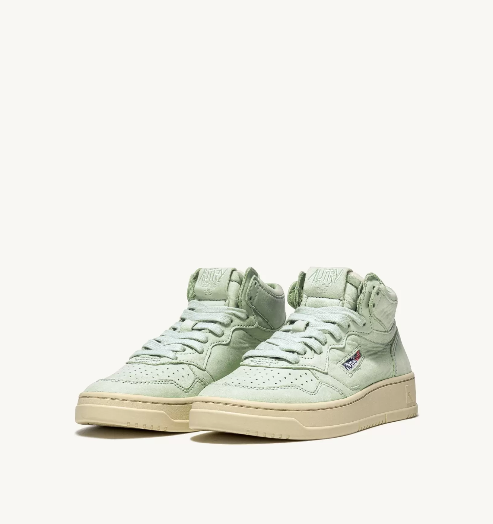 AUTRY Sneakers Medalist Mid In Morbida Pelle Cel Green Di Capra^Donna Medalist