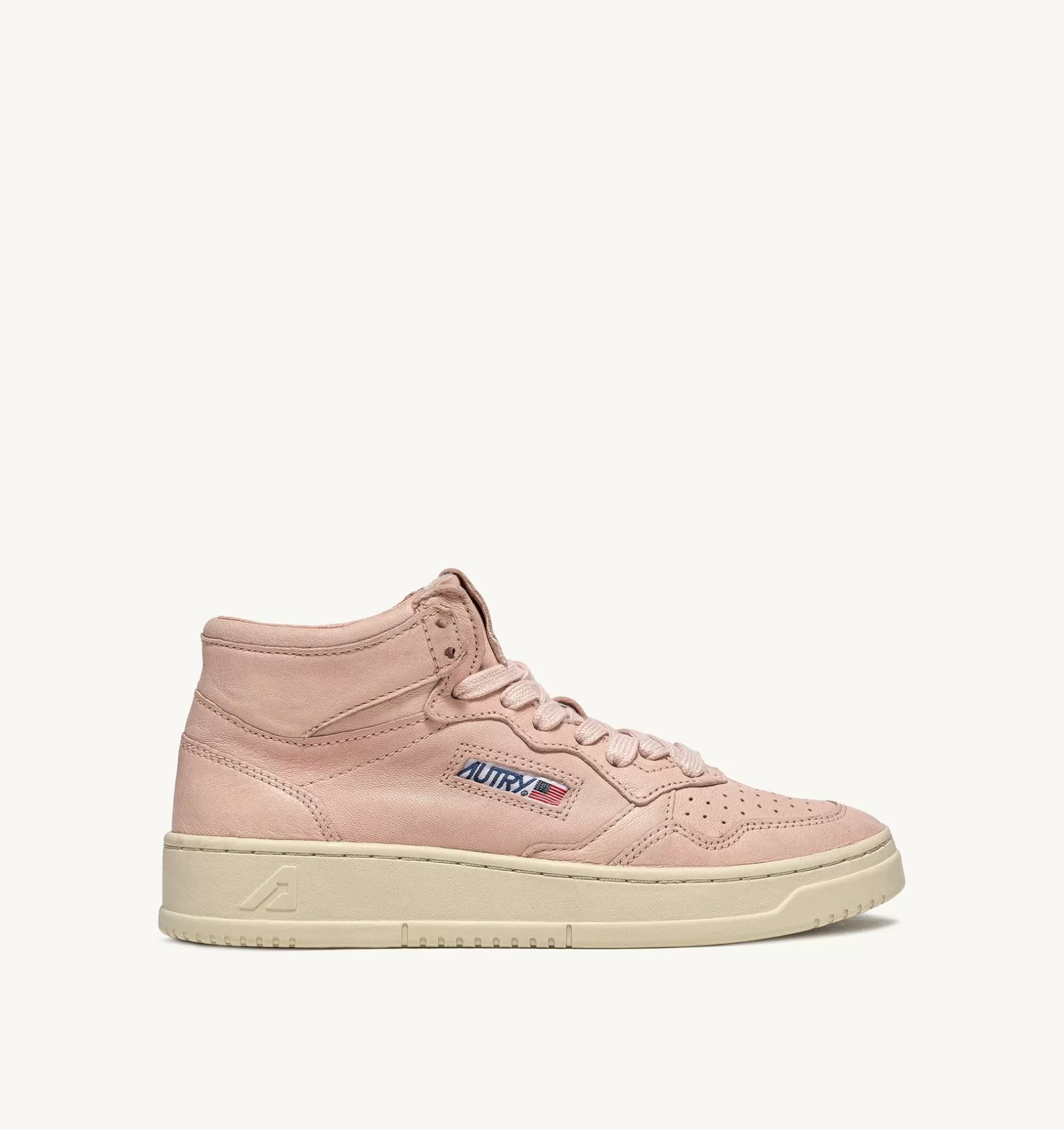AUTRY Sneakers Medalist Mid In Morbida Pelle Peach Di Capra^Donna Medalist