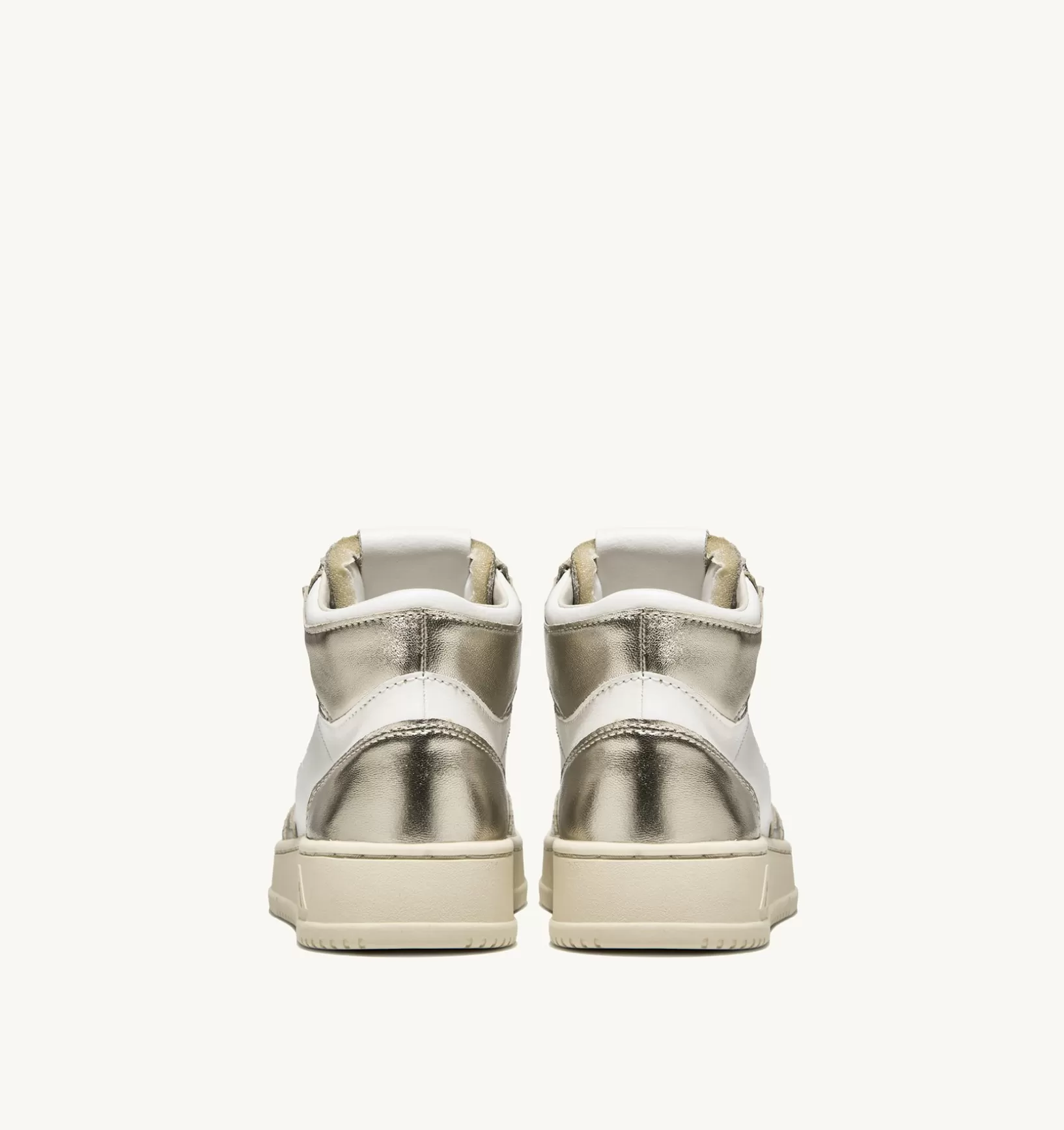 AUTRY Sneakers Medalist Mid In Pelle Bicolore Bianco E Platinum^Donna Medalist