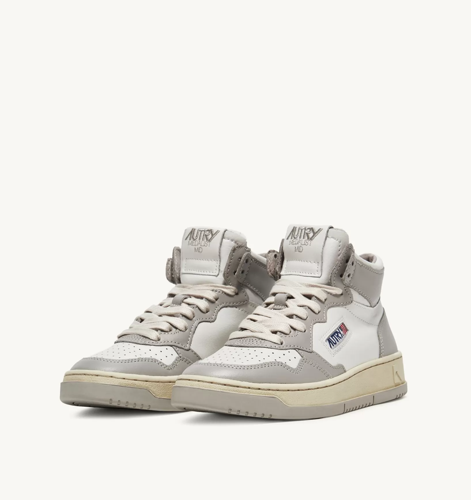 AUTRY Sneakers Medalist Mid In Pelle Bicolore Bianco E Vapor^Uomo Medalist