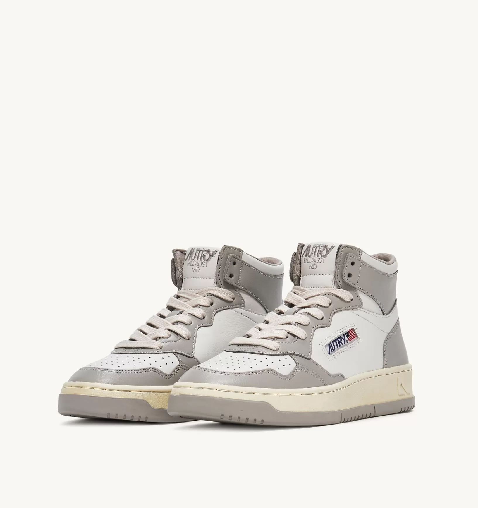 AUTRY Sneakers Medalist Mid In Pelle Bicolore Bianco E Vapor^Donna Medalist